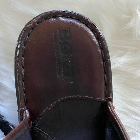 BORN brown leather mules - Picture 3 of 7